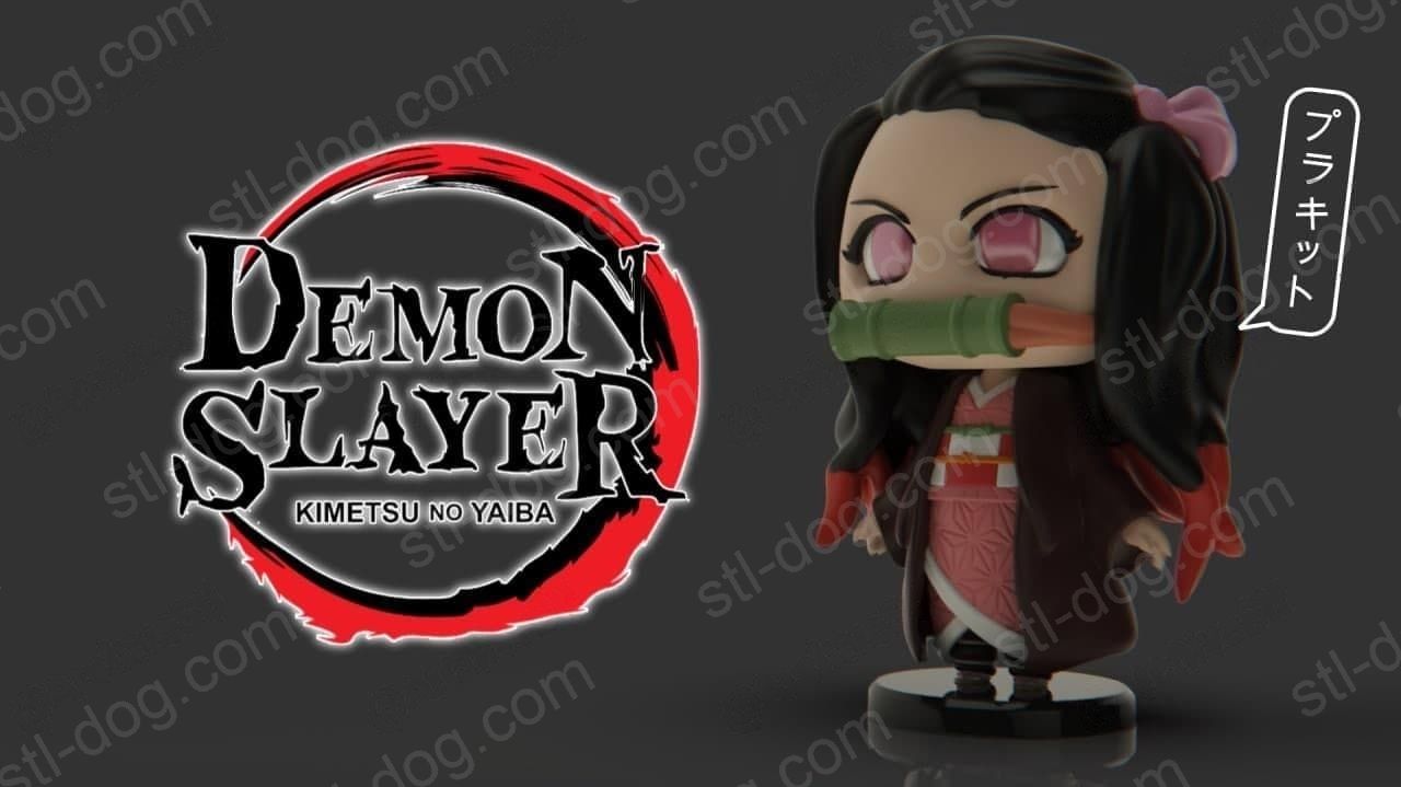 鬼灭之刃 Q版 祢豆子 3D打印模型